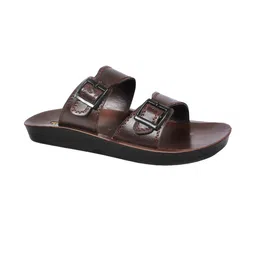Trump Brown PU Flip Flops-image-8