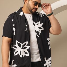 Sztori Plus Size Floral Printed Shirt-image-62