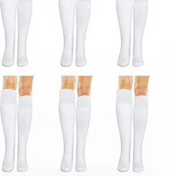 MUKHAKSH Unisex White Socks-image-8