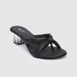 Inc 5 Women Solid Block Sandals With Knot Detail-94