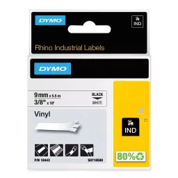 DYMO Corporation Label 3/8 inch/18 ft White Industrial Vinyl Label, ‎18443-image-27