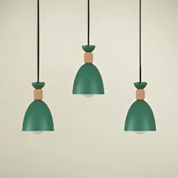 GAUVIK Green Aluminium Contemporary Ceiling Lamp-30
