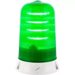RS PRO Multiple Effect Beacon Base Mount Green Flashing, Rotating & Steady LED, 2205014-3