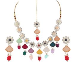 Nitant Alloy Necklace and Earrings-33