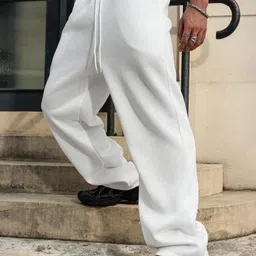 FLYNOFF Men Relaxed Loose Fit Easy Wash Trousers-image-85