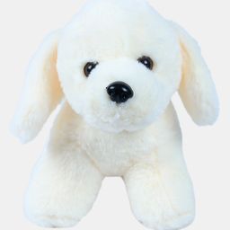 Dukiekooky Puppy Soft Toy White - Length 20 cm-19