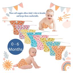 Chirsh New Born Baby Nappies Pack Of 10 (0-4 Months) - Multicolor-17