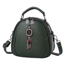 SYGA Women's Crossbody Bag, Zip Top, PU Leather Shoulder Bag (Army Green)-9