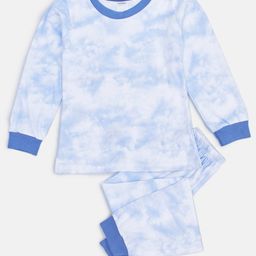 Unicorns Cotton Knit Full Sleeves Tie & Dye Coordinating Night Suit Set - Blue-image-97