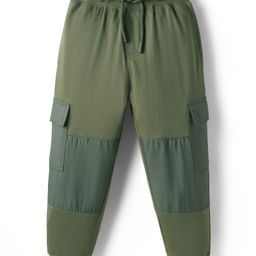 Pine Kids Knit Full Length Solid Color Lounge Pants - Olive Green-picture-40