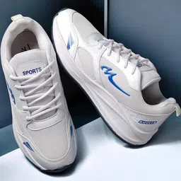 Free Kicks Men White Synthetic Marking Running Sports Shoes-picture-41
