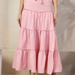 NEUDISPure Cotton Tiered Maxi Skirts-image-11