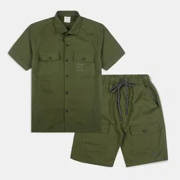 CAVIO Boys Short Sleeves Pure Cotton Shirt With Shorts-69