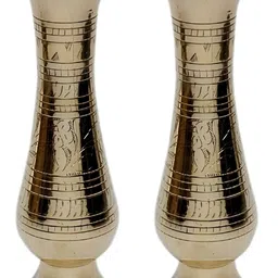 Glori-fyi 2-Pcs Glossy Brass Vases-25