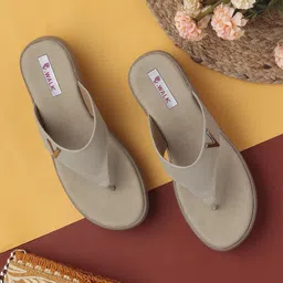 V-WALK Women Open Toe Wedge Heels Sandals-27