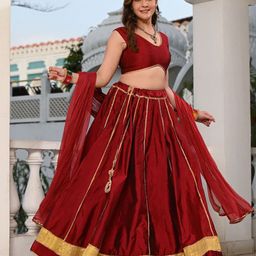 Indi INSIDE Ready to Wear Lehenga & Unstitched Blouse With Dupatta-picture-11