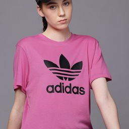 ADIDAS Originals Brand Logo Printed Drop-Shoulder Sleeves TRFL Relaxed Fit T-shirt-picture-0