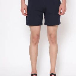 Dida Navy Polyster Regular Fit Solid Shorts-picture-2