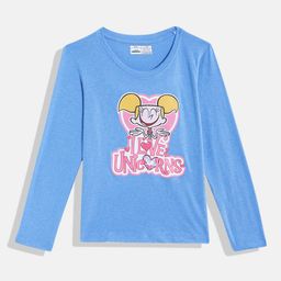 Eteenz Girls Dexter Printed Pure Cotton T-shirt-image-54