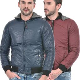 Lawman Multicolored Cotton Regular Fit Reversible Jackets-picture-29