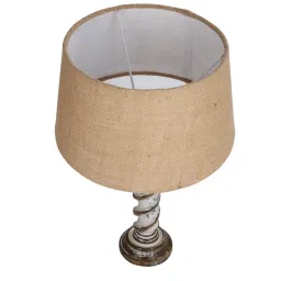 Homesake Brown & White Wood Signature Rustic Table Lamp - Set of 2 image 4