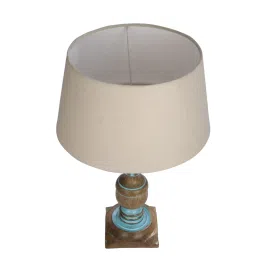 Homesake Beige & Brown Wood Signature Rustic Table Lamp - Set of 2 image 4