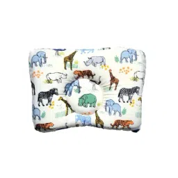 Elementary Premium Memory Foam Head Shaping Pillow Wild Friends Theme - Multicolor-10