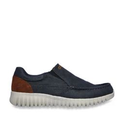 Skechers Men's GO WALK SMART - GRON Navy Casual Slip On Shoe-image-18