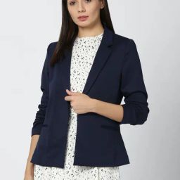 Van Heusen Navy Notched Lapel Blazer-image-42