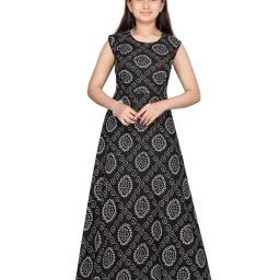 Aarika Kids Black Printed Dress-image-51