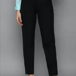 Allen Solly Black Mid Rise Trousers-picture-29