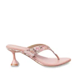 Mochi Women's Pink Thong Stilettos-image-44