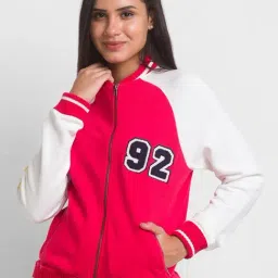 Spykar Pink & White Printed Sweatshirt-15