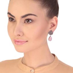 Imli Street Pink Drop Earrings-39