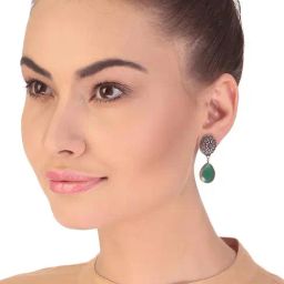 Imli Street Green Drop Earrings-25