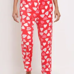 NEUDIS Red Printed Lounge Pants-picture-35