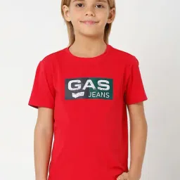 GAS KIDS Red Printed T-Shirt-image-32