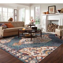 Ddecor Rugs Multicolor Polypropylene Small print Rugs-19
