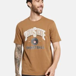 Octave Caramel Cotton Regular Fit Printed T-Shirt-image-50