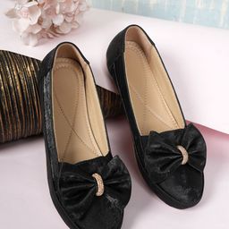 SAPATOS Women Mojaris with Bows Flats-34