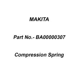 Makita Compression Spring Size 5 for AN760, Part No BA00000307-27