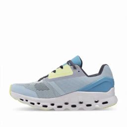On Women's Cloudstratus 2 Chambray & Lavender Running Shoes image 3