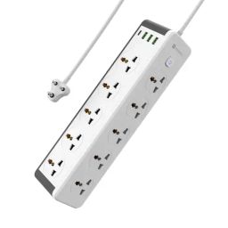 Portronics Power Plate 14 Extension Board with 10 Universal Sockets & 3 Meter Long Cord (White)-image-78