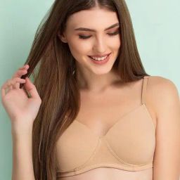 Clovia Beige Padded Bra-image-94