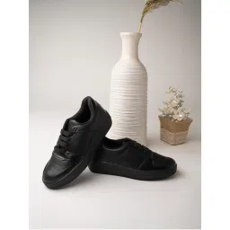 Shoetopia Women Black Casual Sneakers-picture-15