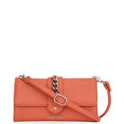 United Colors of Benetton Frenzi Orange PU Solid Wallet-35