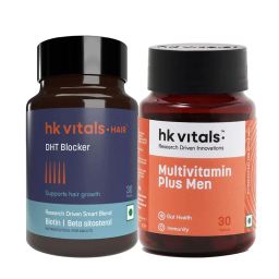 HealthKart HK Vitals Multivitamin Plus Men & DHT Blocker with Biotin 30 Tabs Combo-18
