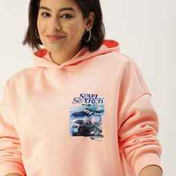 Mast & Harbour Graphic Printed Hooded Sweatshirt-picture-24