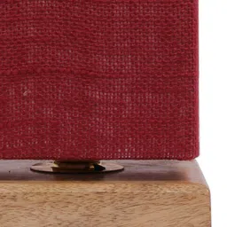 Devansh Rust & Brown Self Design Traditional Column Table Lamp with Shade image 4