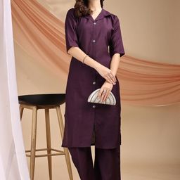 KS KAMYA SAREES Women Regular Kurta with Palazzos-image-11